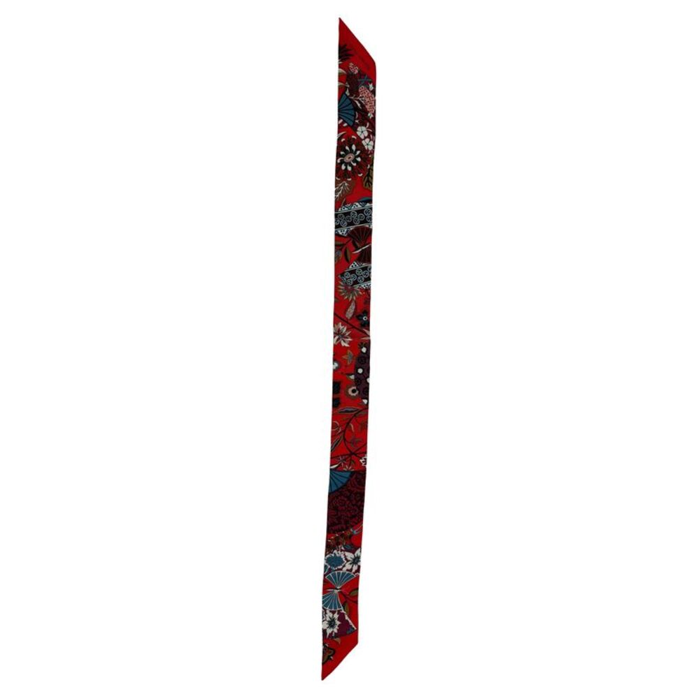 Hermès Fleurs et Papillons de Tissus Printed Twill Scarf in Multicolor Silk - Picture 4 of 5